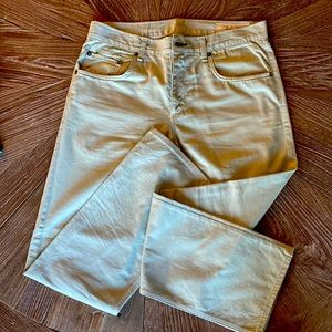 Rag & Bone 32x32 Buttonfly Chinos in Seafoam